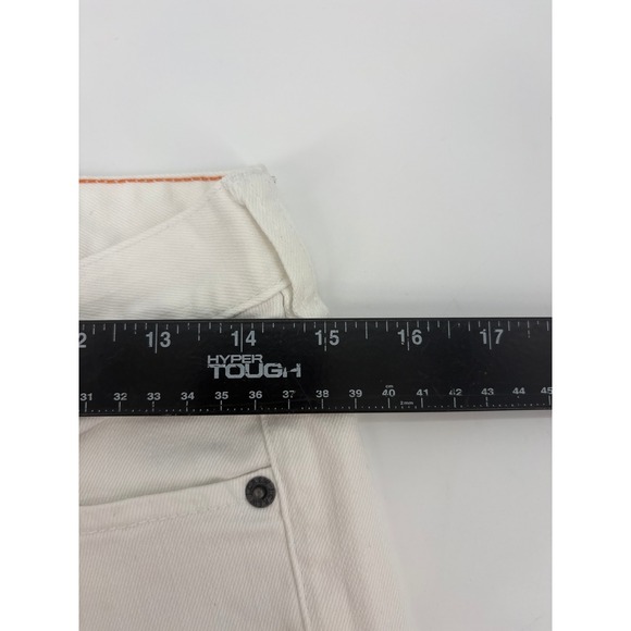 J. Crew White Stretch Denim Jeans Embellished Kiss Back‎ Pocket Women 27R - Picture 4 of 12